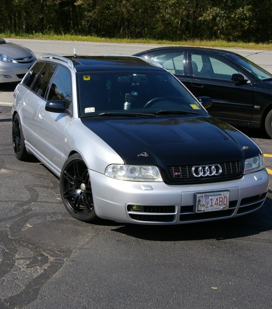 black trunk and hood on a silver S.